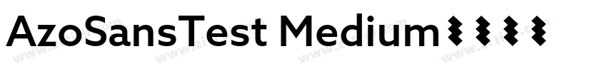 AzoSansTest Medium字体转换